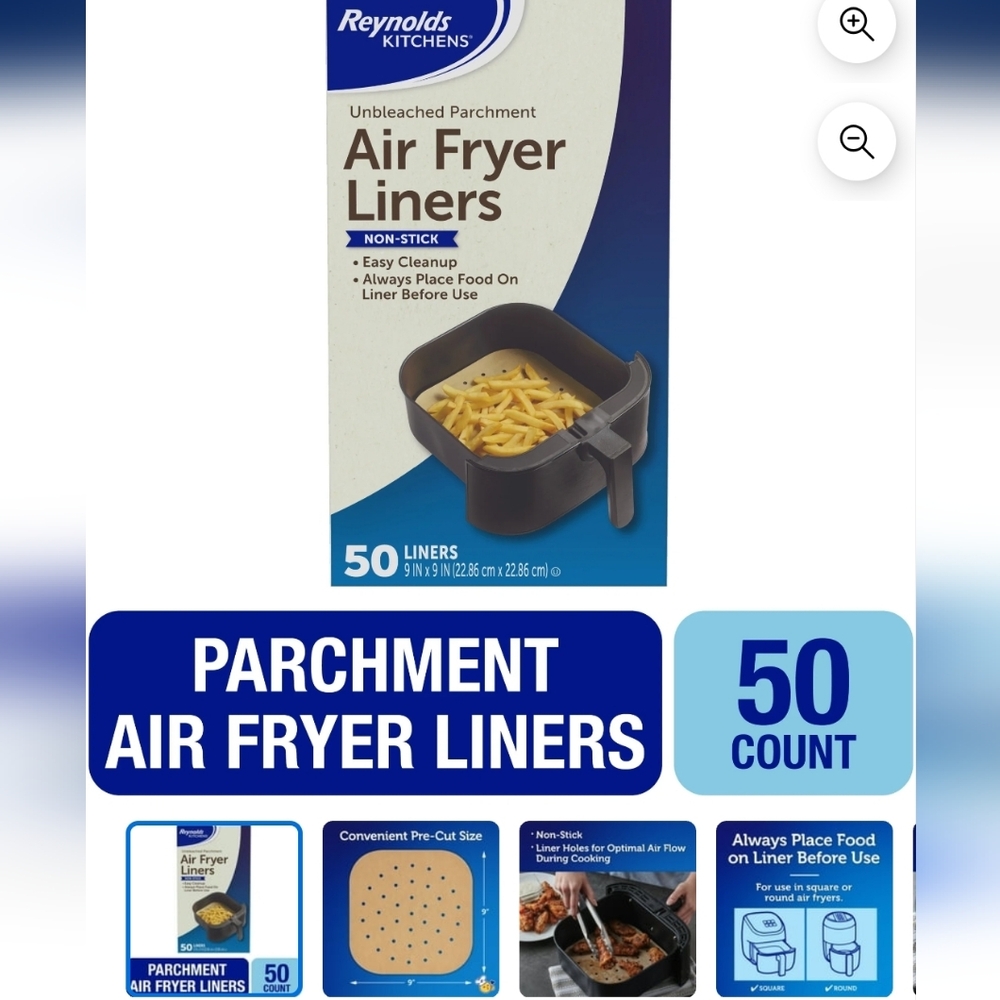 Kitchens Air Fryer Liners 50 Count